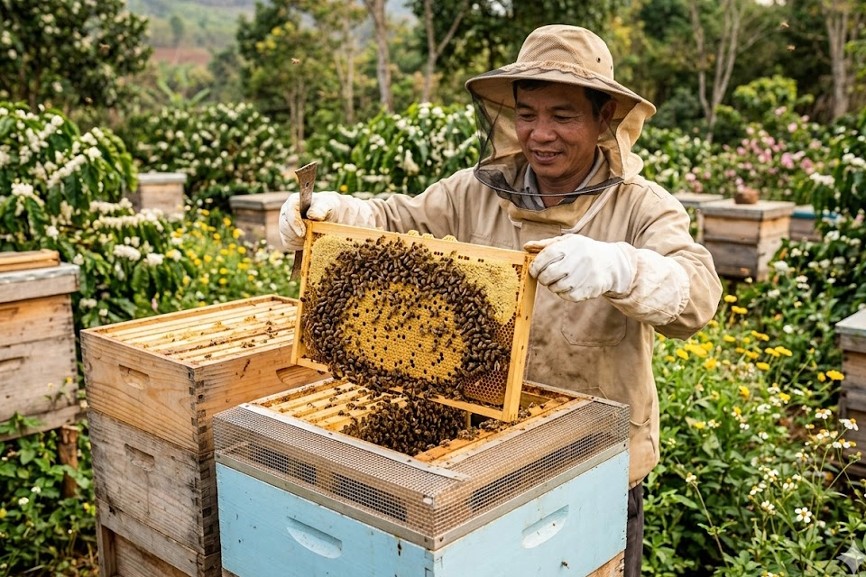 gatvn-ky-thuat-nuoi-ong-thung-ke-01 copy Hình ảnh nuôi ong thùng kế chống chia đàn