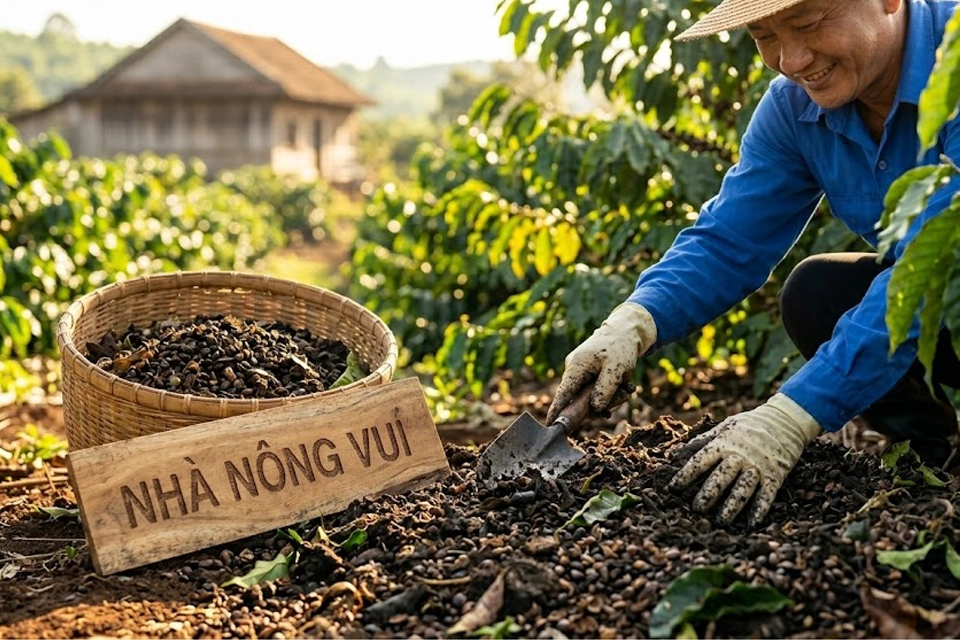 u-phan-huu-co-trichoderma-tai-nha-002 Mô hình khu vực tập kết và xử lý rác thải hữu cơ bằng chế phẩm vi sinh Trichoderma tại các nông trại, hướng tới nền nông nghiệp xanh và sạch.