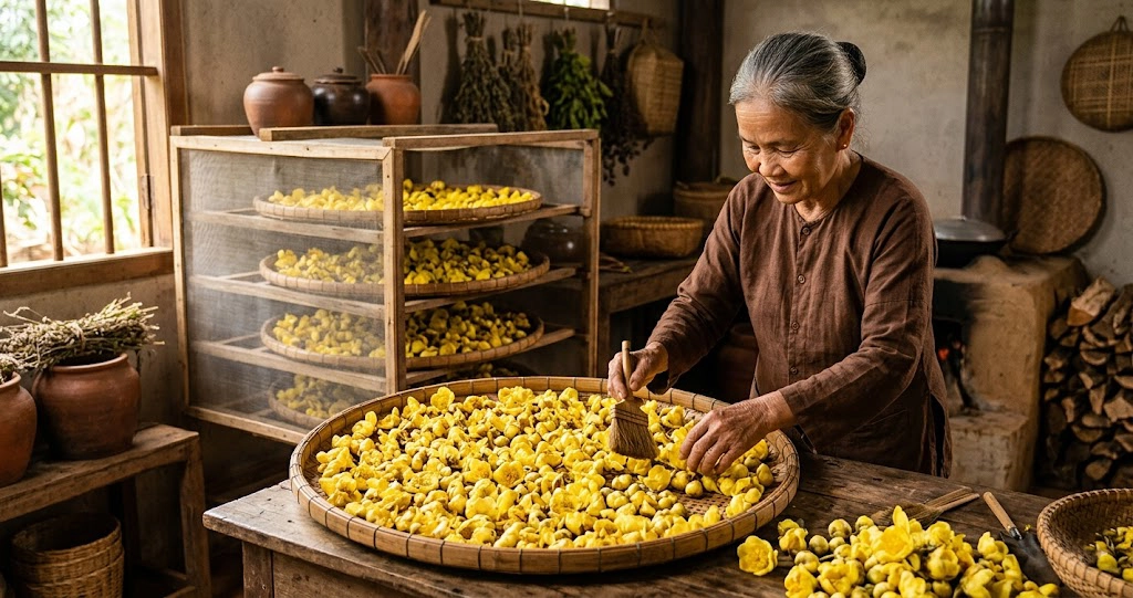 huong-dan-lam-tra-hoa-vang-say-kho-thu-cong copy 5 Bước Làm Trà Hoa Vàng Sấy Khô Thủ Công Tại Nhà Giữ Trọn Dược Tính